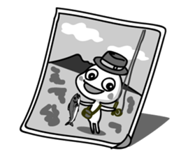 Holiday of kokopelli. Fly fishing sticker #3928446