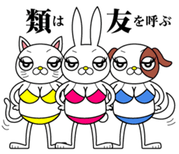 Bikini model rabit sticker #3929002