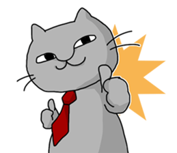 A cat want to return home and outgo. sticker #3929243