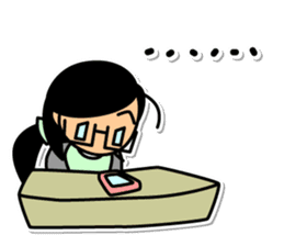 Office scene of goo-chan sticker #3929718