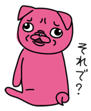 Pink Pug 2 sticker #3929902