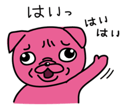 Pink Pug 2 sticker #3929921