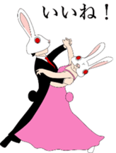 Rabbit mask sticker #3930167