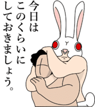 Rabbit mask sticker #3930184