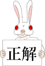 Rabbit mask sticker #3930193