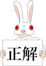 Rabbit mask sticker #3930193