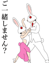 Rabbit mask sticker #3930206