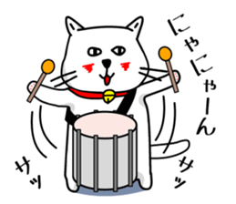 Liquor and music love,cat senior sticker #3931010