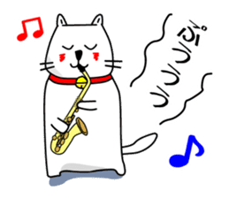 Liquor and music love,cat senior sticker #3931016