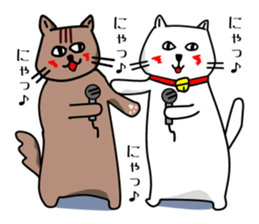 Liquor and music love,cat senior sticker #3931022