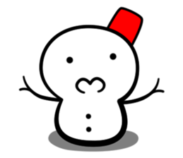 Snowball stamp sticker #3931051