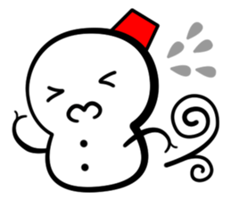 Snowball stamp sticker #3931055