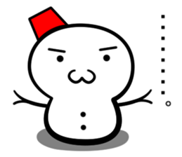 Snowball stamp sticker #3931058