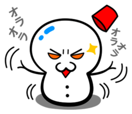 Snowball stamp sticker #3931067