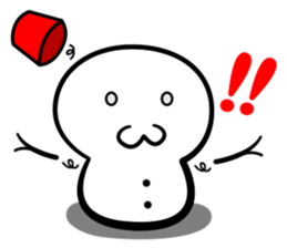 Snowball stamp sticker #3931073