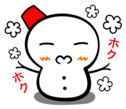 Snowball stamp sticker #3931076