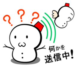 Snowball stamp sticker #3931079