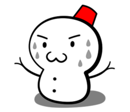 Snowball stamp sticker #3931083