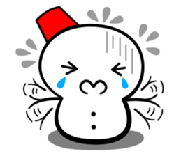 Snowball stamp sticker #3931084