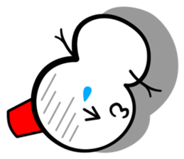 Snowball stamp sticker #3931085