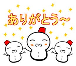 Snowball stamp sticker #3931086