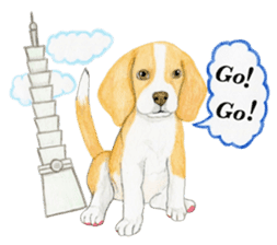 Taiwan travel of beagle dogs sticker #3931226