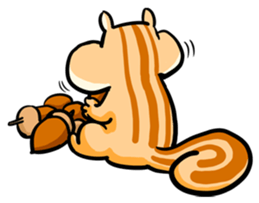 Squirrel Eating sticker #3931405