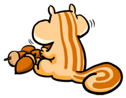 Squirrel Eating sticker #3931405