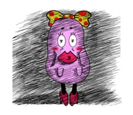 Beautiful girl BUSUKO sticker #3931477