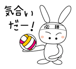 Volleyball rabbit sticker #3932291