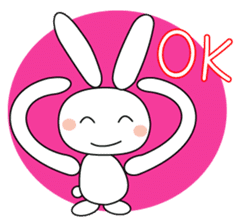 Volleyball rabbit sticker #3932302