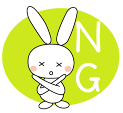 Volleyball rabbit sticker #3932303