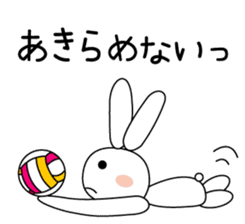 Volleyball rabbit sticker #3932305