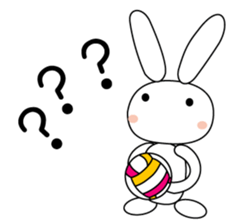 Volleyball rabbit sticker #3932317