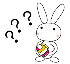 Volleyball rabbit sticker #3932317