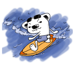 summer polar bears sticker #3932818