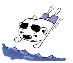 summer polar bears sticker #3932820