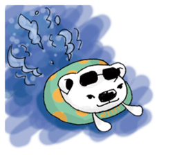 summer polar bears sticker #3932824