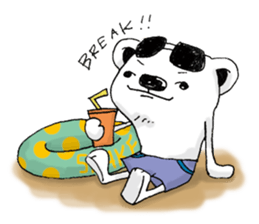 summer polar bears sticker #3932831