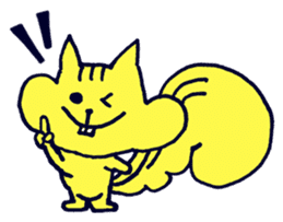 Yellow Squirrel sticker #3933447