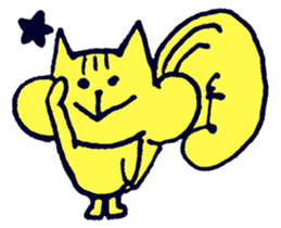 Yellow Squirrel sticker #3933450