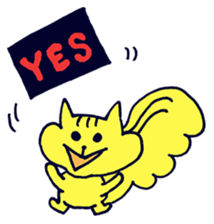 Yellow Squirrel sticker #3933451