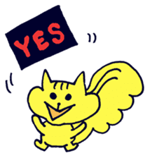 Yellow Squirrel sticker #3933451