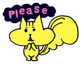 Yellow Squirrel sticker #3933453
