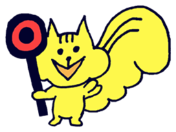 Yellow Squirrel sticker #3933465