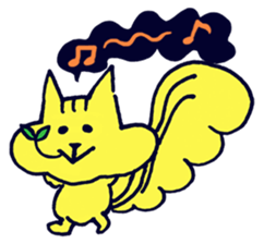 Yellow Squirrel sticker #3933469