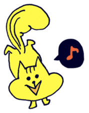 Yellow Squirrel sticker #3933474