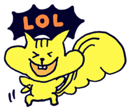 Yellow Squirrel sticker #3933480