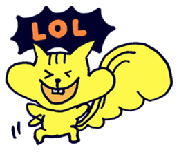Yellow Squirrel sticker #3933480