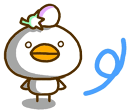 eggplant birds(Revised version) sticker #3933890